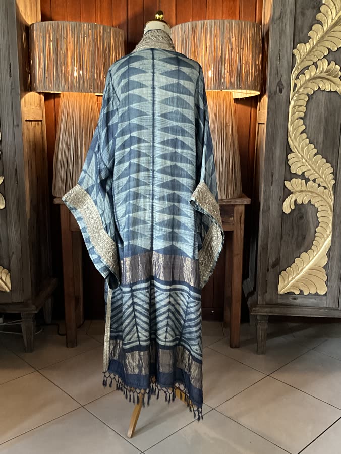 The Slate Triangle Kimono, back