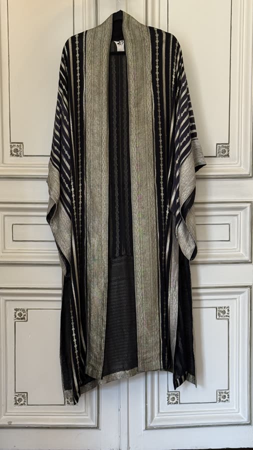 The Ink Stripe Kimono, front