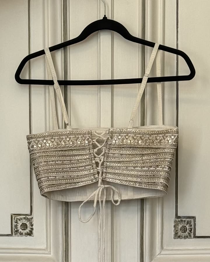 The Ivory Mirror Bralette I, back
