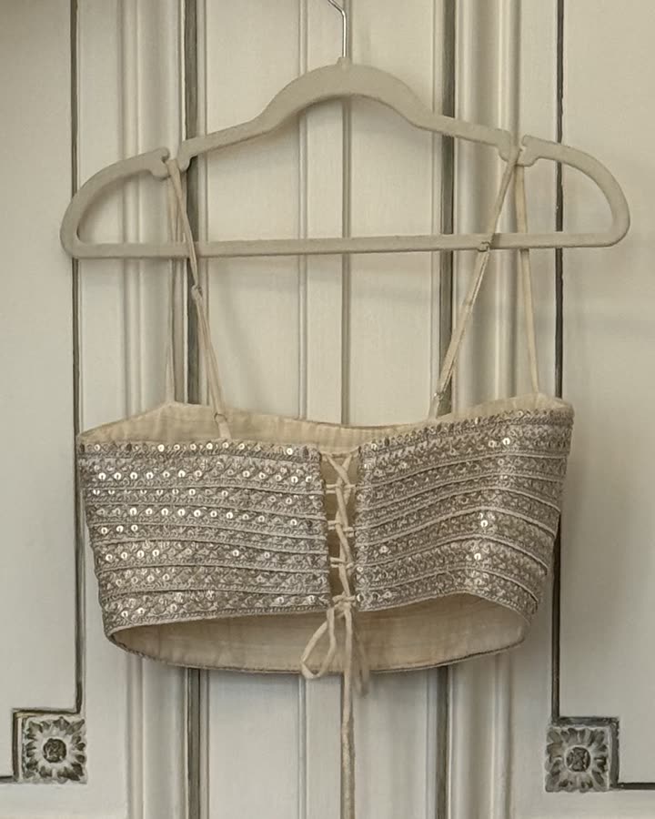 The Ivory Mirror Bralette II, back