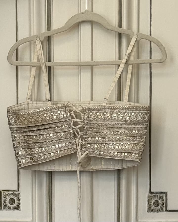 The Ivory Mirror Bralette III, back