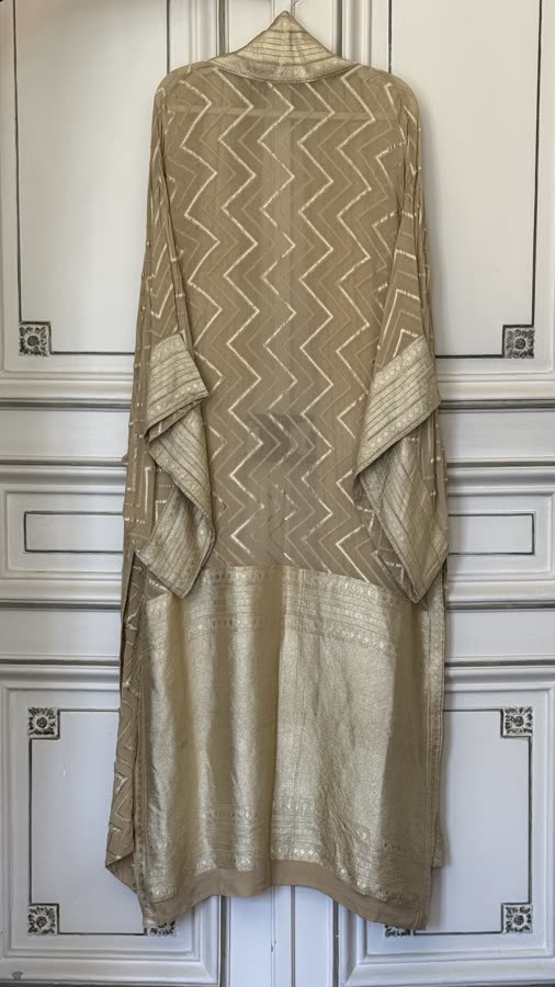 The Sand Chevron Kimono, back