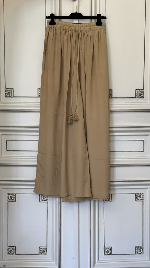 The Camel Wide Pant, front