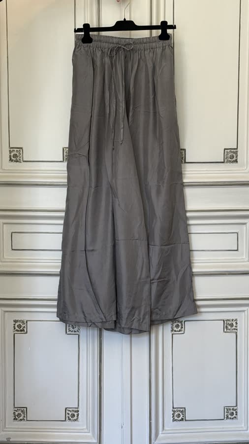 The Pewter Wide Pant, front