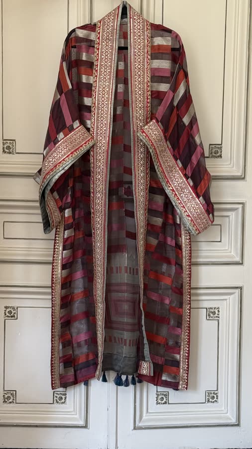 The Carnival Stripe Kimono, front