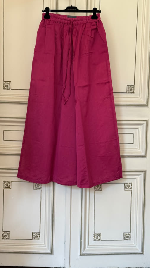 The Fuchsia Wide Pant, back