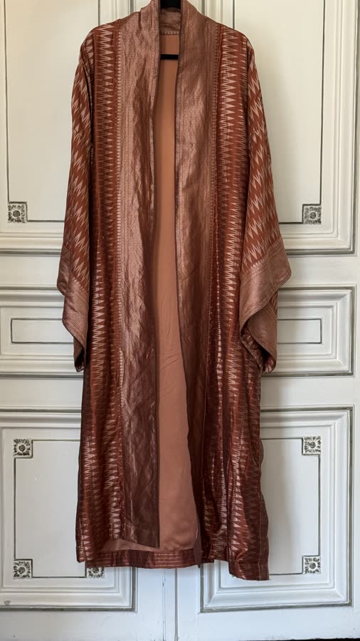 The Copper Stripe Kimono, front