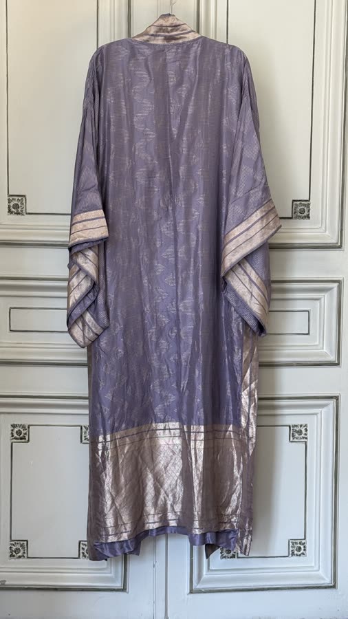 The Lilac Stripe Kimono, back