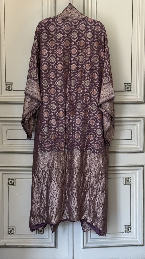 The Plum Brocade Kimono, back