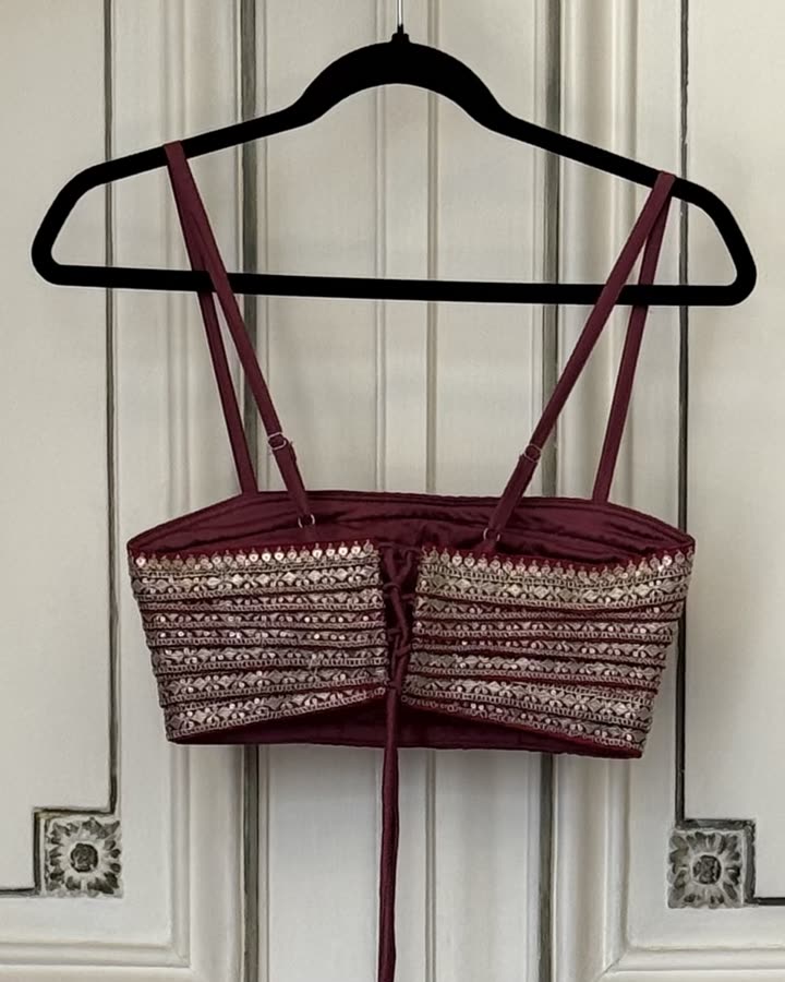 The Garnet Mirror Bralette I, back