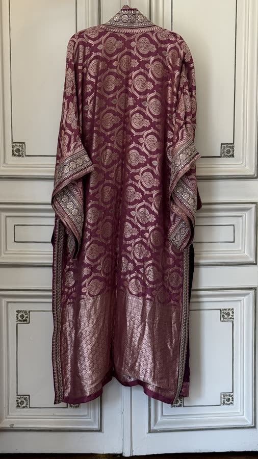 The Raspberry Ogee Kimono, back