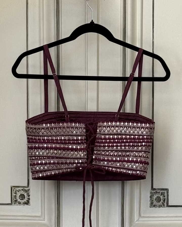 The Garnet Mirror Bralette II, back