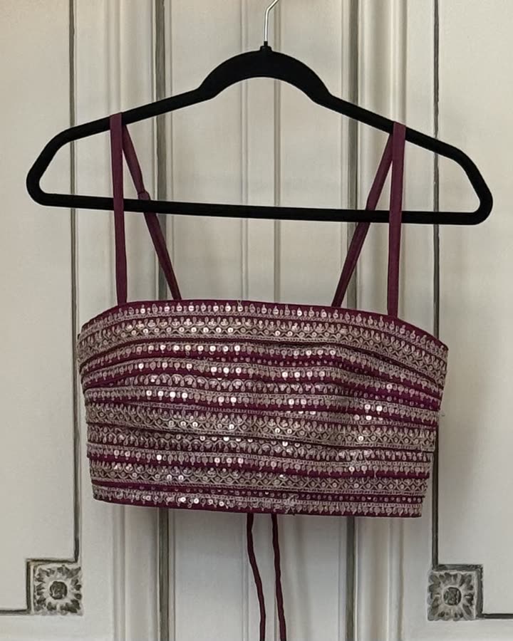 The Garnet Mirror Bralette II, front