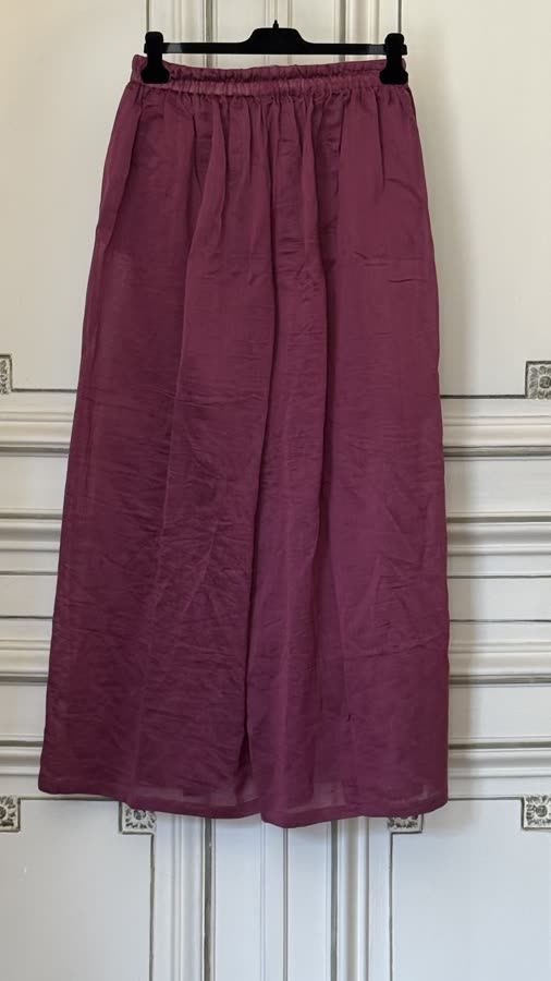 The Plum Wide Pant, back