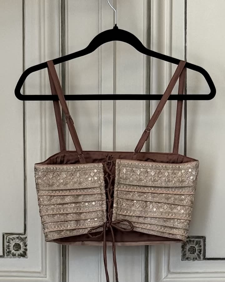 The Blush Mirror Bralette, back
