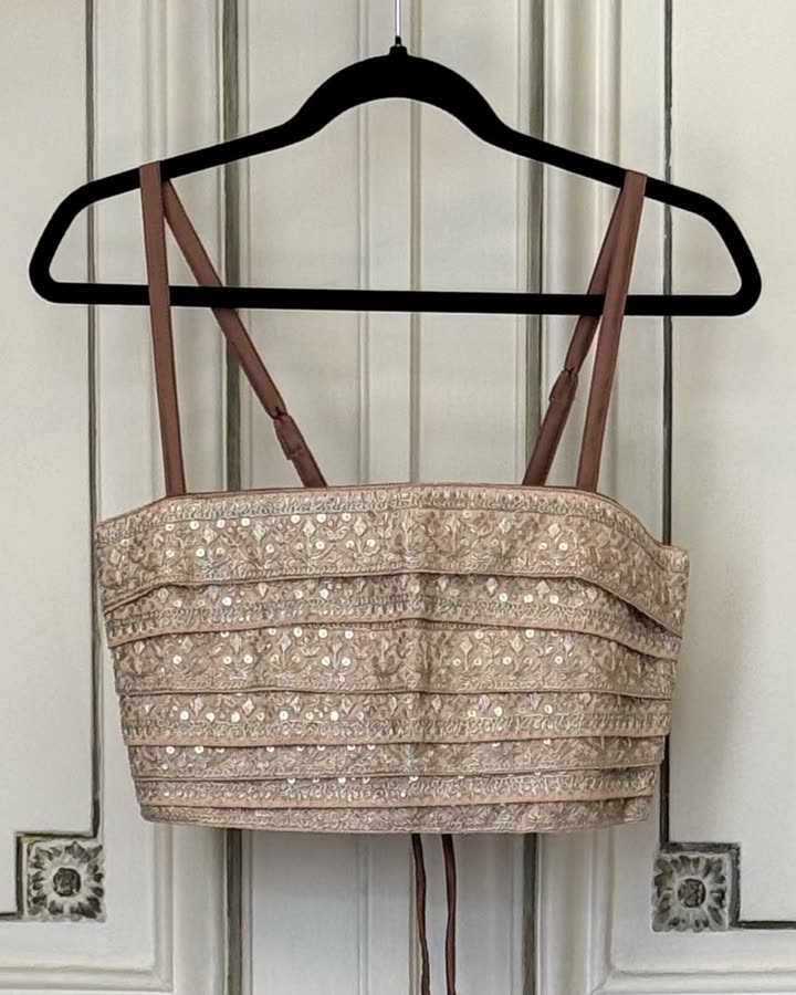 The Blush Mirror Bralette, front